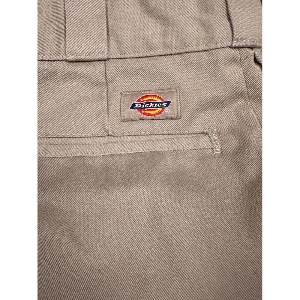 Dickies 874 Original Fit Khaki Work Pants Men 34x32 Tan Straight Leg Twill Chino - Picture 5 of 8
